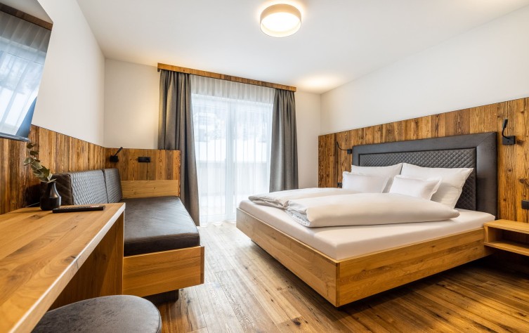 Schlafzimmer Doppelzimmer Franzl im Gästehaus Mirzl